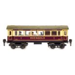 Märklin Rheingoldwagen 1758 G, Spur 0, CL, mit Speiseeinrichtung, 4 AT, Gussrädern (rissig),