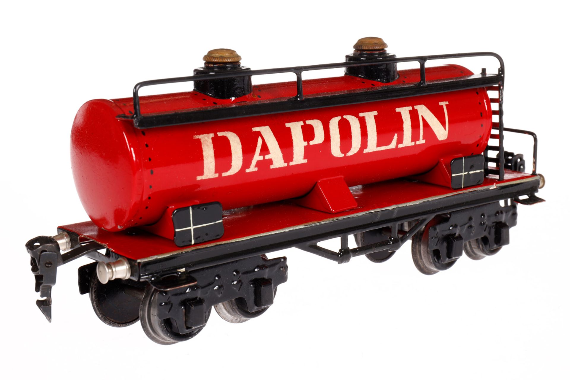 Märklin Dapolin Kesselwagen 1954, Spur 0, HL, LS, tw ausgeb., gealterter Lack, L 21,5, sonst noch - Bild 3 aus 4