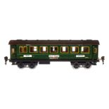 Märklin schweizer Personenwagen 1841 G, Spur 0, CL, mit Inneneinrichtung, 4 AT, Gussrädern,