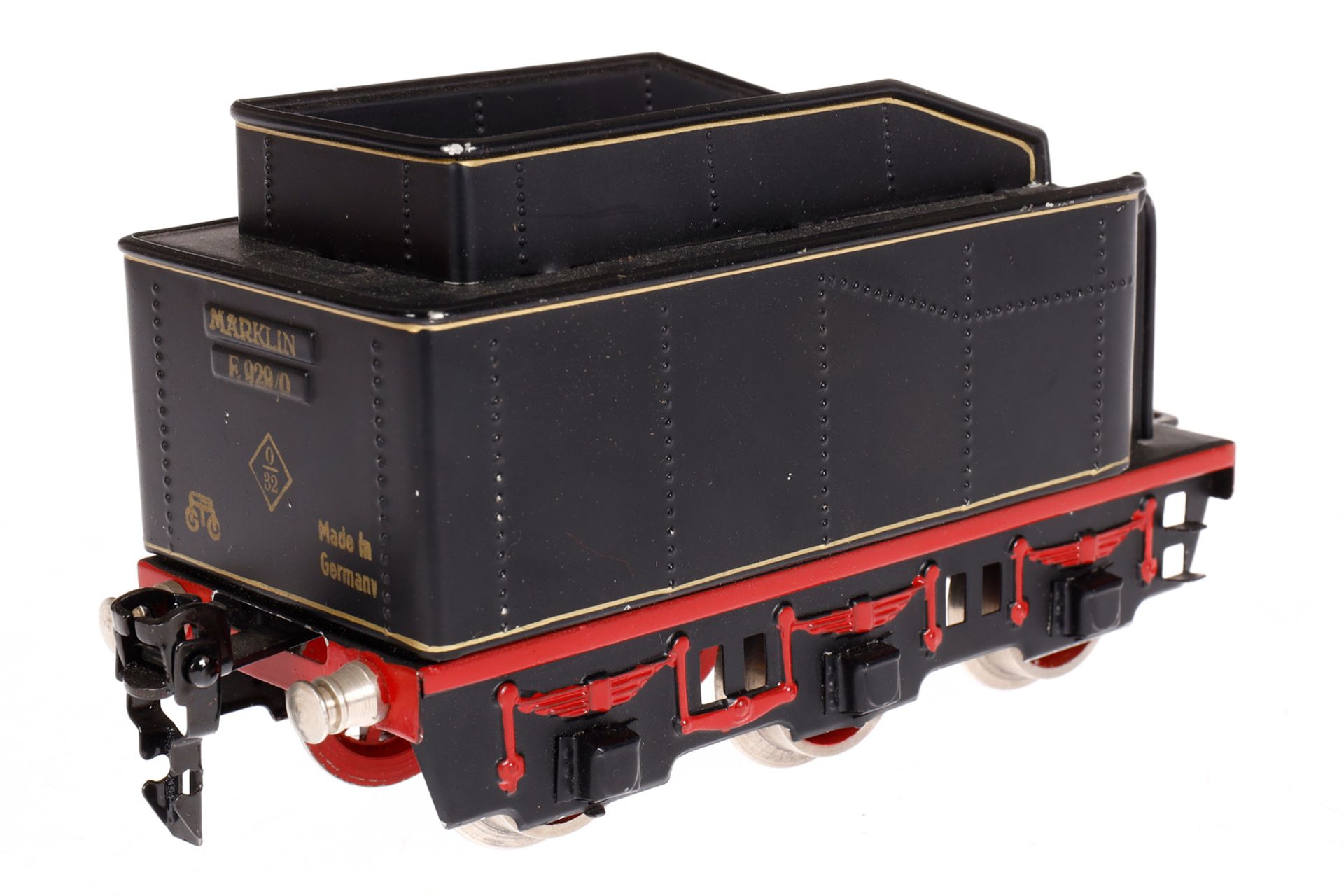 Märklin 2-B Dampflok E 66/12920, Spur 0, elektr., schwarz, mit Tender, gW und 2 el. bel. - Bild 6 aus 7