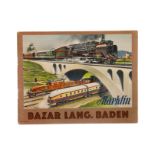 Märklin Katalog D 10, 1933/34, mit Wunschzettel, 72 Seiten, Alterungsspuren