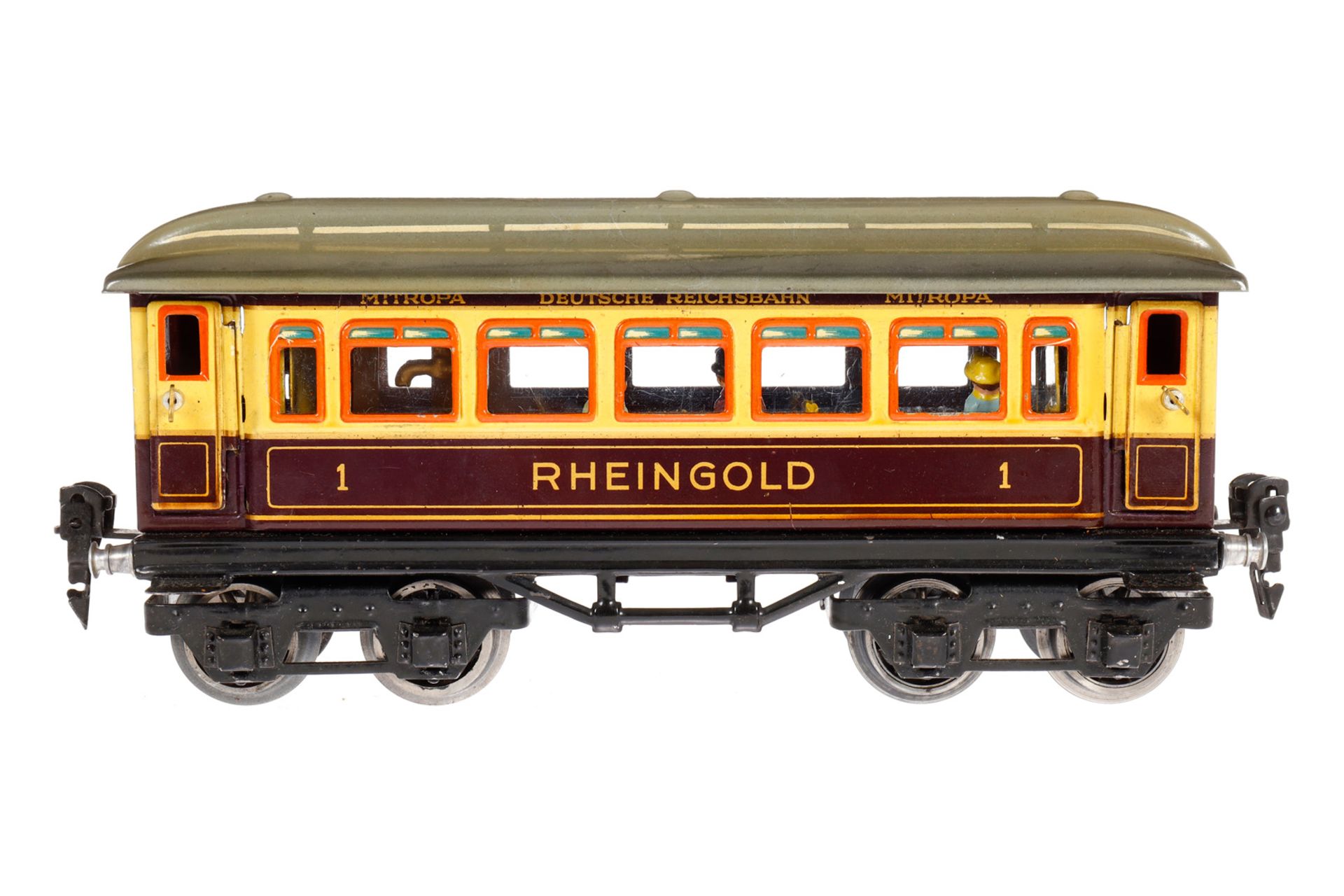 Märklin Rheingoldwagen 1749 G, Spur 0, CL, mit Speiseeinrichtung, 4 AT, Gussrädern und Replik-