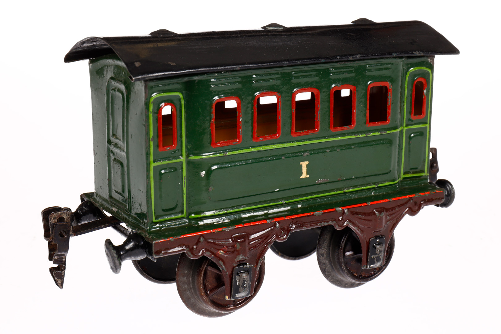 Märklin Personenwagen 1805, Spur 1, uralt, grün, HL, LS und gealterter Lack, L 15, sonst noch Z 2 - Image 2 of 4