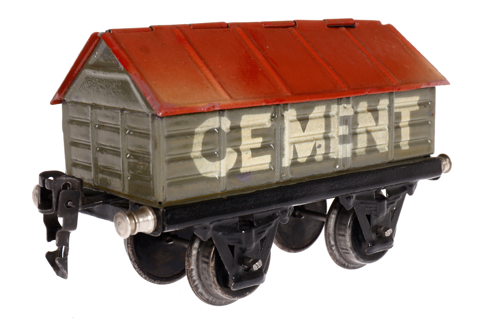 Märklin Zementwagen 1919, Spur 0, HL, LS tw ausgeb., gealterter Lack, L 13, sonst noch Z 2 - Image 3 of 4