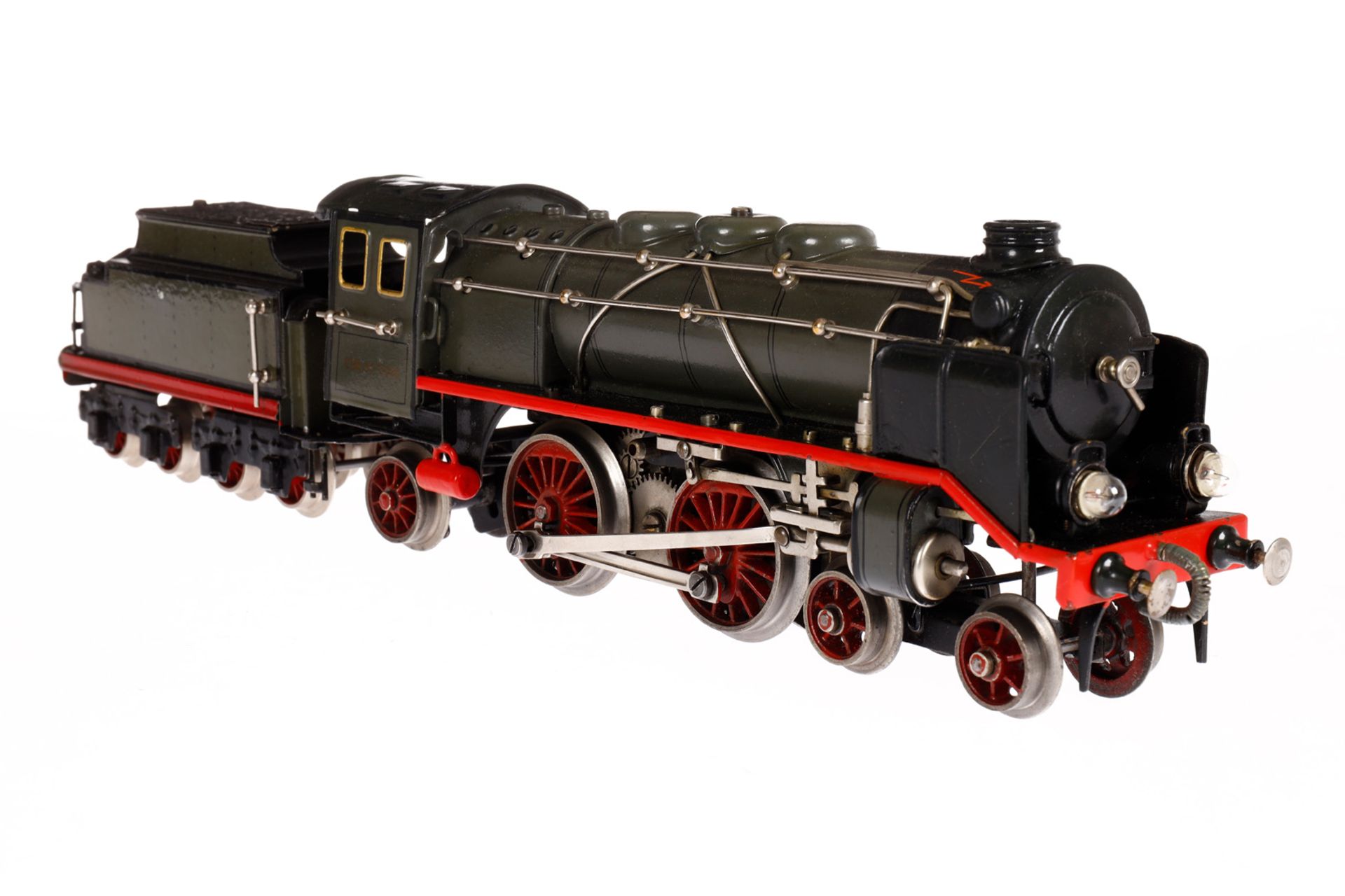 Märklin 2-B-1 Dampflok CER 66/13020, Spur 0, elektr., grau/schwarz, mit Tender, kW und 2 el. bel. - Bild 2 aus 8