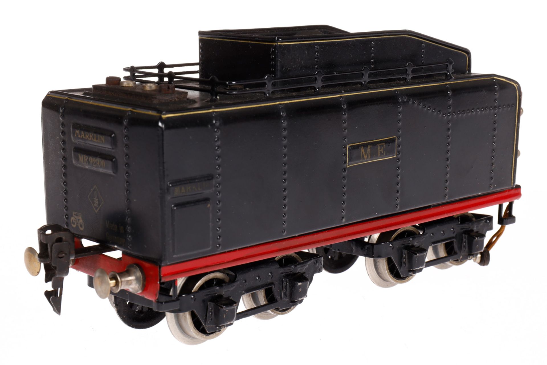 Märklin franz. 2-D-1 Dampflok ME 70/12920, Spur 0, elektr., schwarz, mit Tender und 2 el. bel. - Bild 6 aus 8