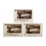 3 Märklin Kataloge "Die große Spurweite 0" 1949, 1953 und 1954, Alterungsspuren