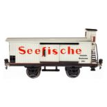 Märklin Seefischewagen 1991, Spur 1, HL, mit BRHh und 2 ST, LS und gealterter Lack, L 24, Z 2