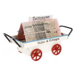 Märklin Bahnsteig-Zeitungswagen 2628, HL, LS und gealterter Lack, L 11,5, Z 2