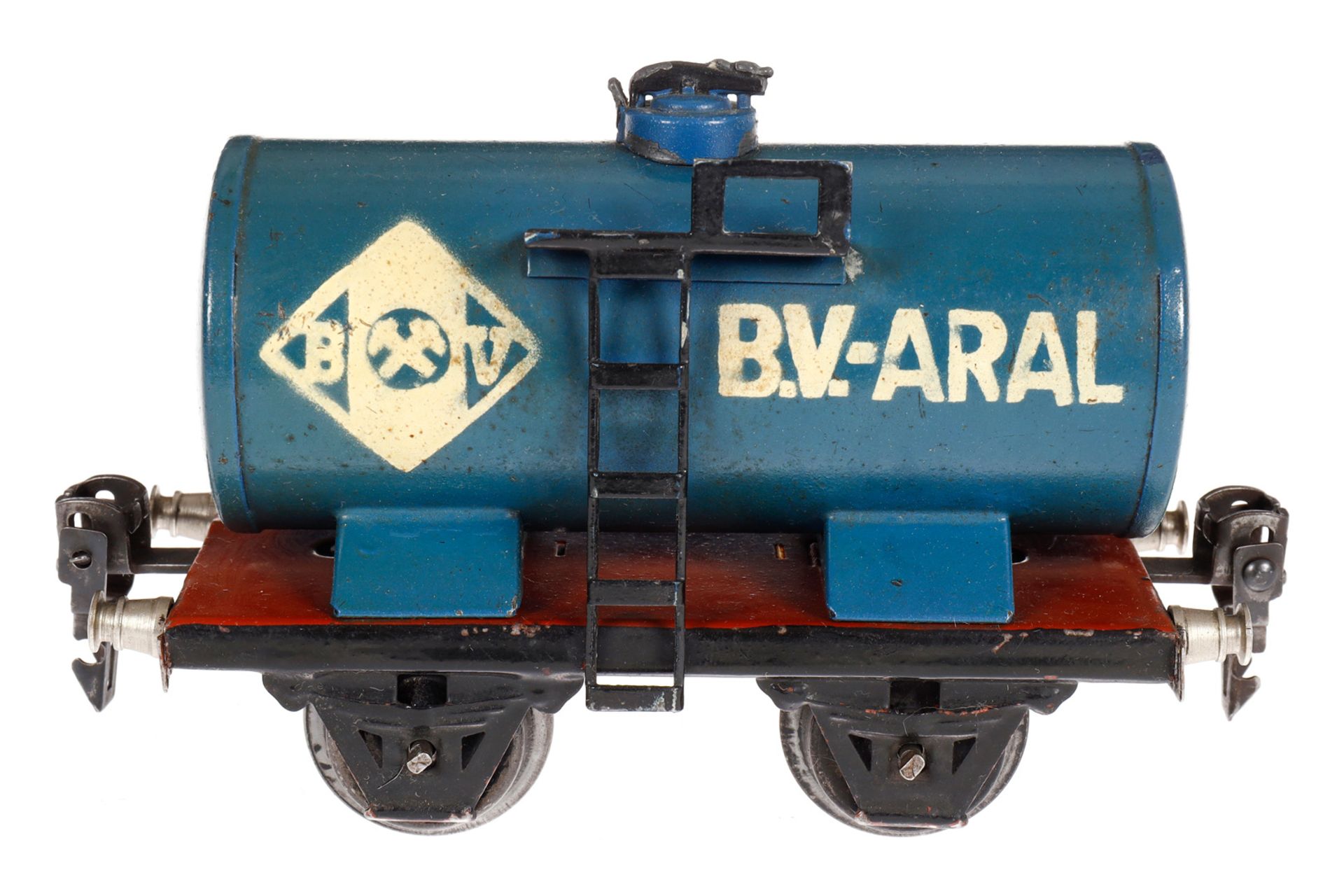 Märklin Aral Kesselwagen 1674, Spur 0, HL, LS und gealterter Lack, L 13, sonst noch Z 2