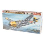 Bandai Bausatz Messerschmitt "BF 109 E4" 4257-1300, Maßstab 1:24, wohl komplett, im leicht besch.