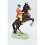 Very early Beswick rearing huntsman on brown horse 868. In good condition with no obvious damage