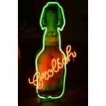 A Grolsch neon light advertising sign. 82cm tall.