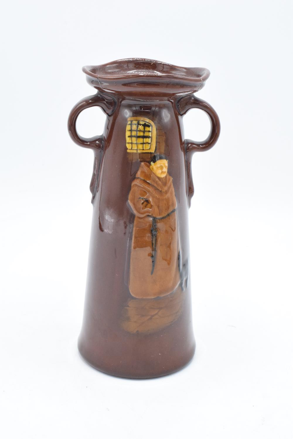Royal Doulton Kingsware Monk in the Cellar and Egyptian series ware vase (2). Monks vase a/f, - Image 5 of 8