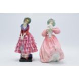 Royal Doulton figures to include Marguerite HN1928 and Priscilla HN1340 (restored) (2). In good