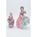 Royal Doulton figures to include Spring Morning HN1922 and Lucy Ann (restored) (2). In good