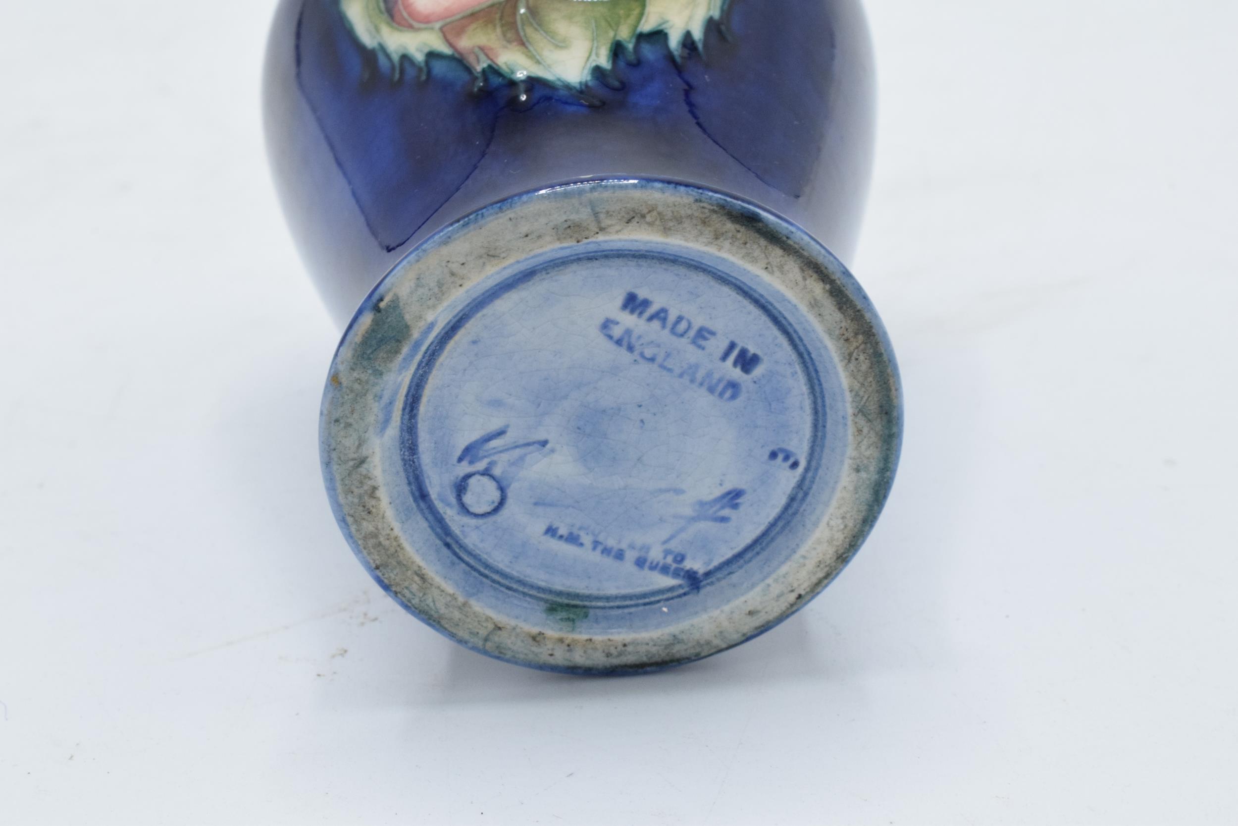 Moorcroft small Pansy vase. 9.5cm tall. In good condition with no obvious damage or restoration. - Image 3 of 3