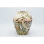 Moorcroft Call of the Curlew Trial Vase dated 8.1.18. RRP £1135.00. In good condition with no