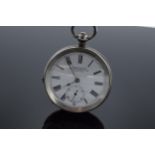 Silver pocket watch 'Acme Lever' H Samuel Manchester Swiss Made. 0.935 silver. With key. Untested.