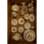 A collection of Wedgwood pottery to include Kutani Crane items such as a ginger jar, vases,
