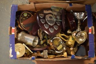 A collection of trophies. Condition is mixed. No condition reports available, please check the
