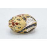 Royal Crown Derby paperweight in the form of a Country Mouse. First quality with stopper. In good