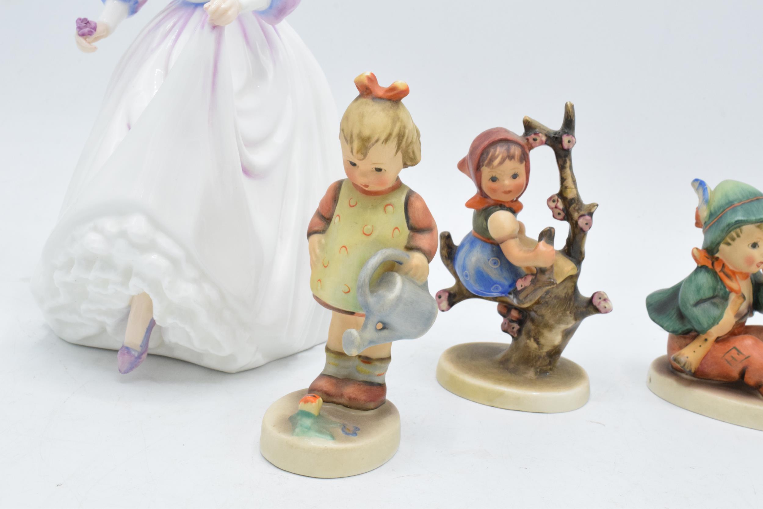 A collection of Goebel / Hummel figures together with Royal Doulton lady figure Ashley HN3420 ( - Image 3 of 5