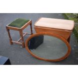 A collection of early 20th century furniture to include a an African wood dropleaf table, an