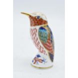 Royal Crown Derby paperweight in the form of a Bee Eater. First quality with stopper. In good