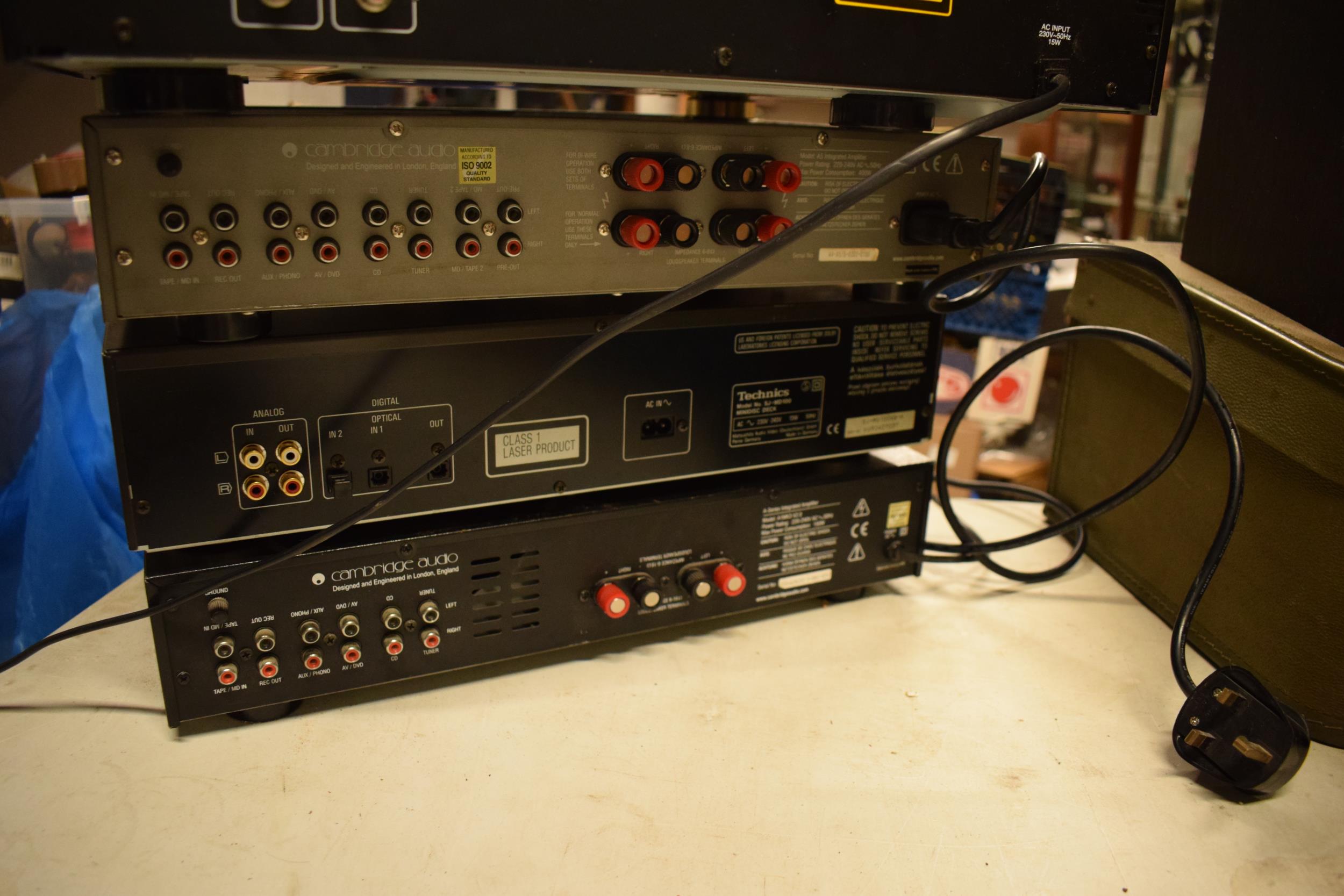 A collection of Hi Fi and audio equipment to include Cambridge Audio A5 integrated amplifier x 2, - Image 8 of 8