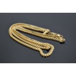 9ct gold necklace / chain. 10.3 grams. 50cm long.