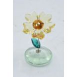 Swarovski glass figure Rocking Eve Sunflower Joy with Swan mark to base. 5.5cm tall. In good