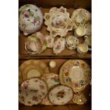 A good collection of 19th and 20th century tea and dinner ware to include Hammersley Queen Anne,