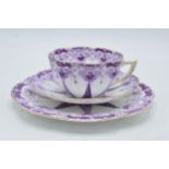 Wileman and Co Foley china (pre Shelley) trio to consist of a shaped cup, saucer and side plate (
