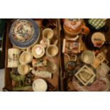 A mixed collection of items to include a Sadler teapot, Wedgwood, novelty teapots, china, pub