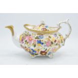 Hammersley bone china teapot in the Queen Anne design. 28cm long. In good condition with no