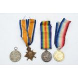 A collection of World War One (WW1) medals to include The 1914-1915 GV medal, 1914-1918 GV medal and