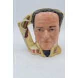 Large Royal Doulton double-sided character jug of Davy Crockett and Antonio Lopez de Santa Anna