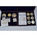 A cased coin set to commemorate 250 Years of HMS Victory (6 coins with certificate) together with