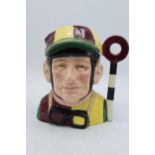 Large Royal Doulton character jug Jockey D6625. All in good condition without any obvious damage