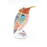 Royal Crown Derby paperweight in the form of a hummingbird. First quality with stopper. In good