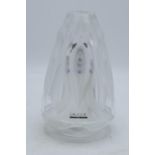 Lalique glass Lampe Berger Lamp Editions d?Art Vibration with frosted decoration. 18cm tall. In good