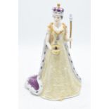 Spode limited edition figure Queen Elizabeth II The Diamond Jubilee 2012. In good condition with