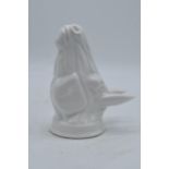 James Kent Old Foley fine bone china stirrup cup in the form of a horse's head in a white glaze.