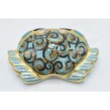 Boxed Royal Crown Derby paperweight in the form of a Cromer Crab. First quality with stopper. In