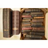 A large collection of old Bibles and prayer books etc of varying sizes to include a couple of