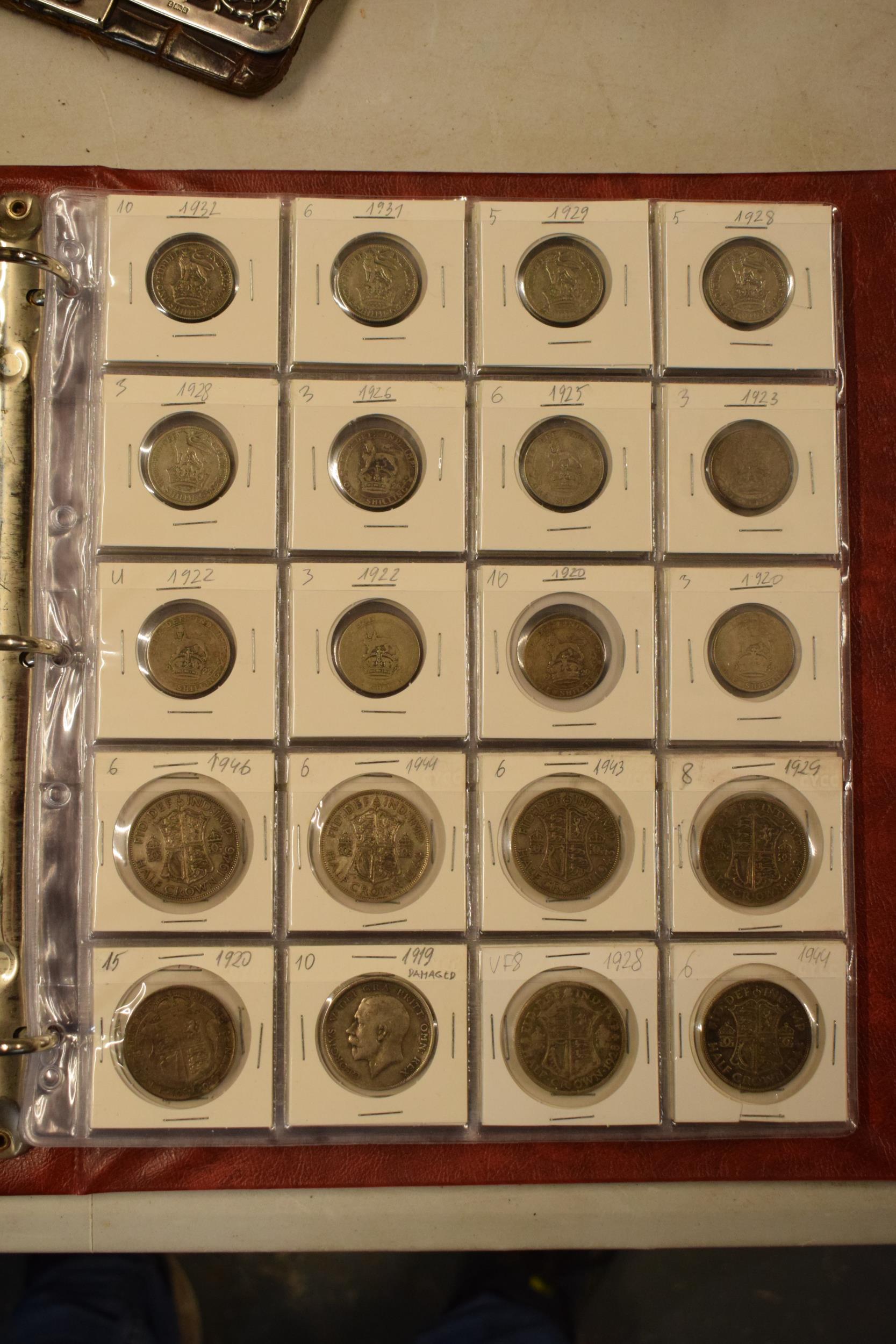 A large collection of British silver coins to include 0.925 examples (pre-1920) but mainly 0.50 - Image 6 of 11