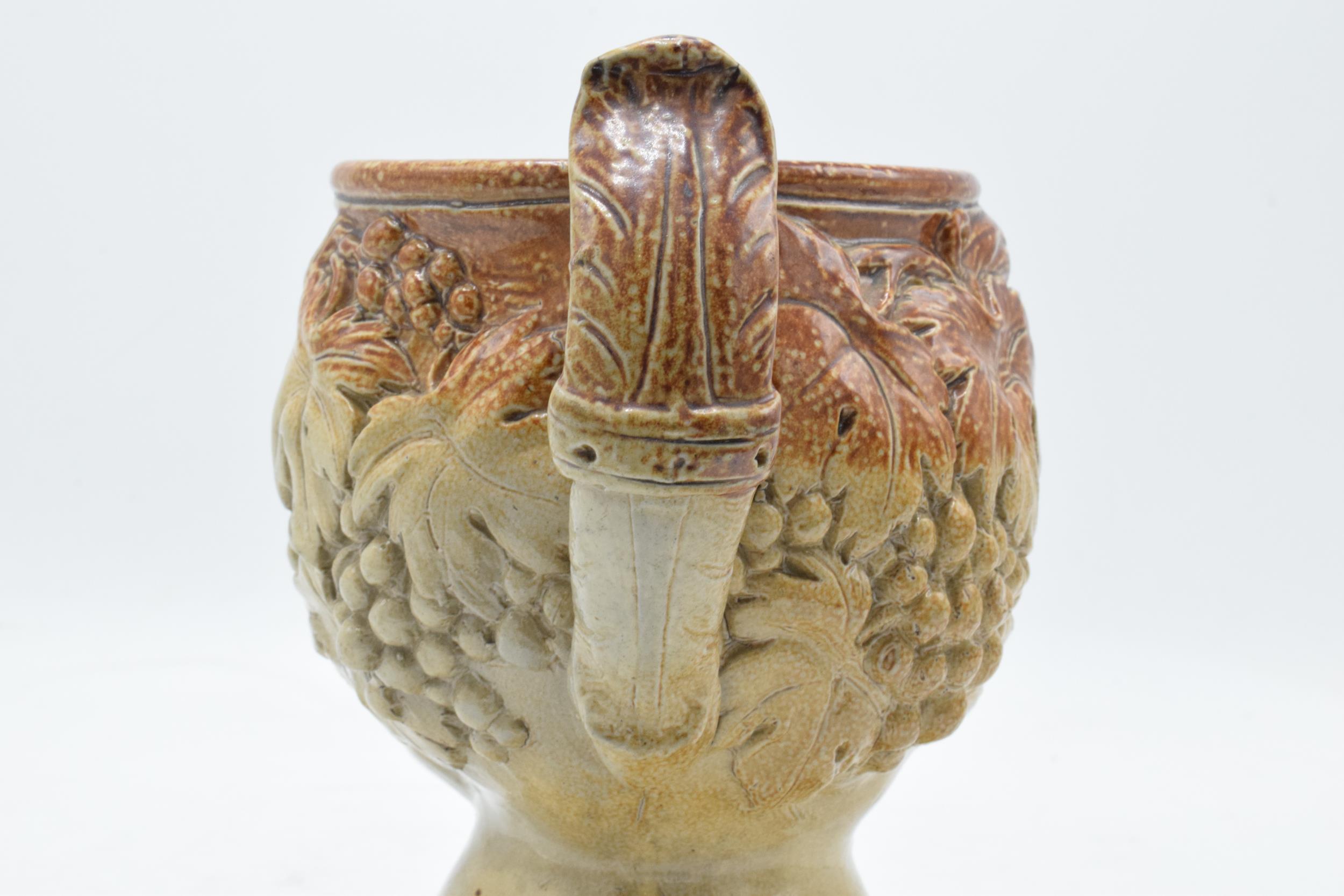 A 19th century stoneware character jug in the form of Bacchus. 19cm tall. Generally in good - Image 10 of 10