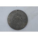 A large pewter medallion 'The British Empire' 'Peace Love and Union'. 76mm.