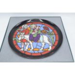 Poole Pottery Cathedral Plate 'The Flight into Egypt' charger 95/1000. With certificate and